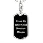 Love My White Cloud Mountain Minnow v2 - Luxury Dog Tag Keychain