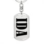 Ida v01 - Luxury Dog Tag Keychain