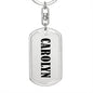 Carolyn v01 - Luxury Dog Tag Keychain