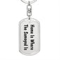 Samoyed's Home - Luxury Dog Tag Keychain