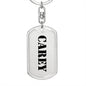 Carey - Luxury Dog Tag Keychain