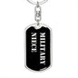 Military Niece v2 - Luxury Dog Tag Keychain