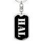 Hal v3 - Luxury Dog Tag Keychain