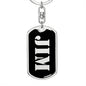 Jim v3 - Luxury Dog Tag Keychain