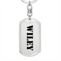 Wiley - Luxury Dog Tag Keychain