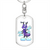 Purple Ant - Luxury Dog Tag Keychain