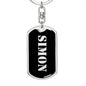 Simon v3 - Luxury Dog Tag Keychain