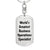 World's Greatest Business Operations Specialist - Luxury Dog Tag Keychain