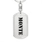 Monte - Luxury Dog Tag Keychain