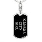 Kansas City Girl v5 - Luxury Dog Tag Keychain
