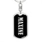 Maxine v02 - Luxury Dog Tag Keychain
