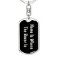 Boxer's Home v2 - Luxury Dog Tag Keychain