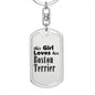 Boston Terrier - Luxury Dog Tag Keychain