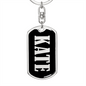 Kate v02 - Luxury Dog Tag Keychain