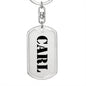 Carl - Luxury Dog Tag Keychain