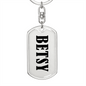 Betsy v01 - Luxury Dog Tag Keychain