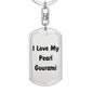 Love My Pearl Gourami - Luxury Dog Tag Keychain
