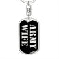 Army Wife v2 - Luxury Dog Tag Keychain