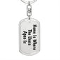 Lhasa Apso's Home - Luxury Dog Tag Keychain