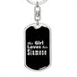 Siamese v2 - Luxury Dog Tag Keychain