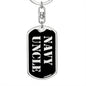Navy Uncle v2 - Luxury Dog Tag Keychain