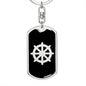 Dharma Wheel v2 - Luxury Dog Tag Keychain