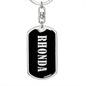 Rhonda v02 - Luxury Dog Tag Keychain