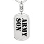 Army Son - Luxury Dog Tag Keychain