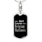Belgian Malinois v2 - Luxury Dog Tag Keychain