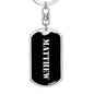 Matthew v3 - Luxury Dog Tag Keychain