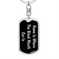 Black Mouth Cur's Home v2 - Luxury Dog Tag Keychain