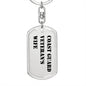 Coast Guard Veteran's Wife - Luxury Dog Tag Keychain