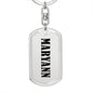 Maryann v01 - Luxury Dog Tag Keychain