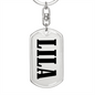 Lila v01 - Luxury Dog Tag Keychain