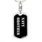 Navy Brother v2 - Luxury Dog Tag Keychain