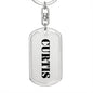 Curtis - Luxury Dog Tag Keychain