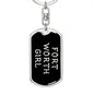 Fort Worth Girl v5 - Luxury Dog Tag Keychain