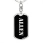 Allen v3 - Luxury Dog Tag Keychain