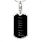 I Love You - Luxury Dog Tag Keychain