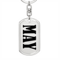 May v01 - Luxury Dog Tag Keychain