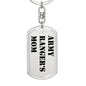 Army Ranger's Mom - Luxury Dog Tag Keychain