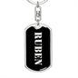 Ruben v3 - Luxury Dog Tag Keychain