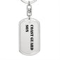 Coast Guard Son - Luxury Dog Tag Keychain