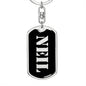 Neil v3 - Luxury Dog Tag Keychain
