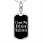 Love My Belgian Malinois v2 - Luxury Dog Tag Keychain