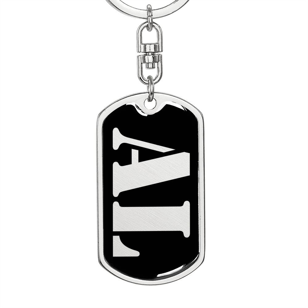 Al v3 - Luxury Dog Tag Keychain