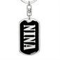 Nina v02 - Luxury Dog Tag Keychain