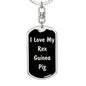 Love My Rex Guinea Pig v2 - Luxury Dog Tag Keychain