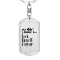 Jack Russell Terrier - Luxury Dog Tag Keychain