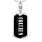 Colleen v02 - Luxury Dog Tag Keychain